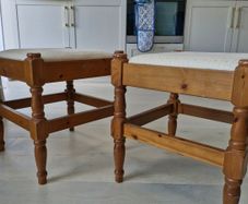 Small wooden stools x2