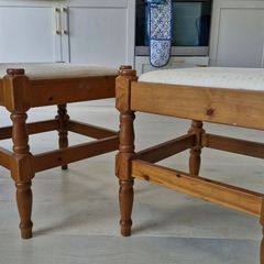 Small wooden stools x2