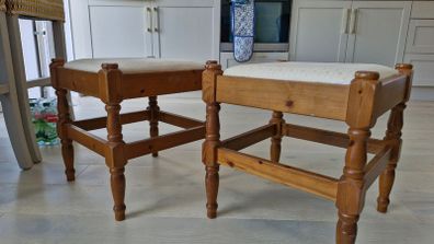 Small wooden stools x2