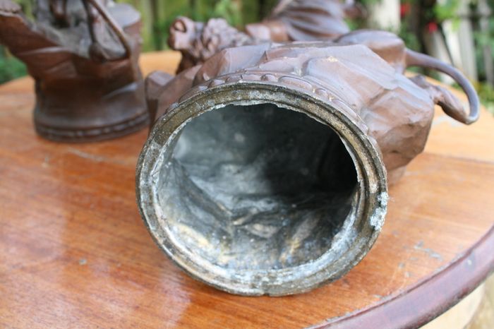 Vintage Collectible Metal Sculptures French Art Deco Sculptures 22"