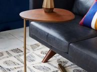 main image for ad C Shaped Couch Side Table with Wooden Top