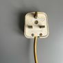 Vintage Antique white onyx marble table lamp Image 4
