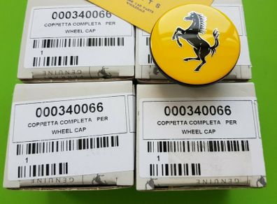 4x Genuine Ferrari wheel center caps 000340066