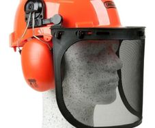 Protect chainsaw Safety Helmet with Protective Ear Muff and Mesh Visor