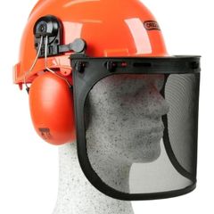 Protect chainsaw Safety Helmet with Protective Ear Muff and Mesh Visor