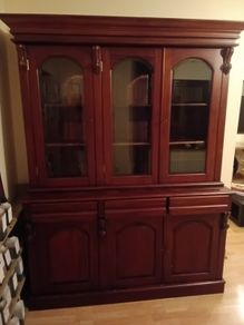 Mahogany Display Cabinet