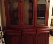 Mahogany Display Cabinet