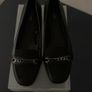 NEXT Slip On Shoes Chain Detail Size 41 NEW Black Image 2