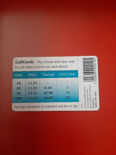 call card