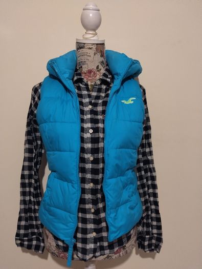 Hollister Bodywarmer fleece lined Gilet Jacket