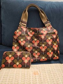 Orla Kiely handbag and wallet