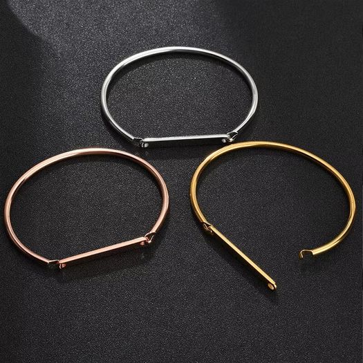 The Arc Bracelet  Elegance Meets Personalization Custom Engraving