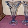 Pair of Antique Art Deco Czech Stolzle/Hermanova Hut Glass vases Image 2
