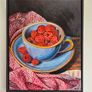 Raspberry Delight - oil painting | Framed Image 2