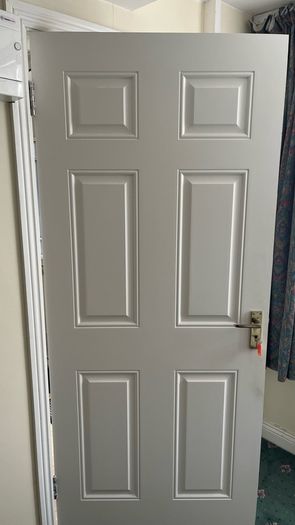 Timber white door