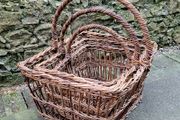 Antique set of graduated wicker baskets