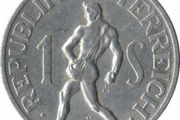 Old Austrian Schilling coin
