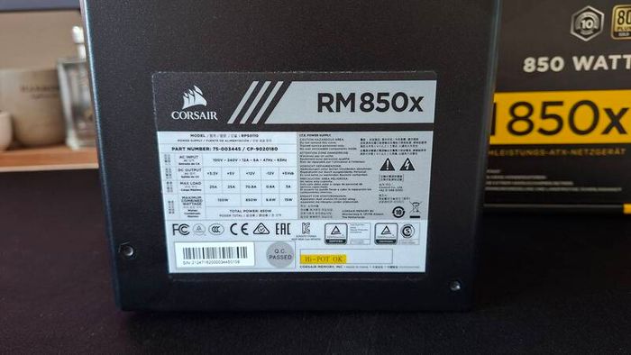 Corsair RM850x PSU
