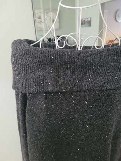 off shoulder sequin jumper