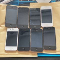 Lot of 8 Apple iPhone 4 & 4s - Untested / Locked - Spares or repair