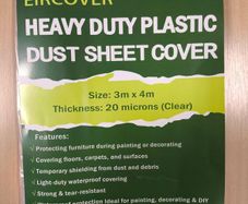 Plastic dust sheet 3m x 4m (10' x 13')