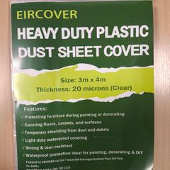 Plastic dust sheet 3m x 4m (10' x 13')