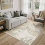 Modern Abstract Area Rug 120x170cm Beige Washable Living Room Rug Non-slip Soft Accent Carpet Area Rugs Art Floor Carpet for Living Room Bedroom Home Office Dining Room Kitchen Decor Image 5
