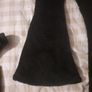 black fleece cosy flared bottoms Image 4