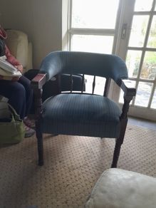 Victorian Mahogany Tub / Lidray chair