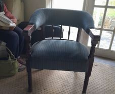 Victorian Mahogany Tub / Lidray chair