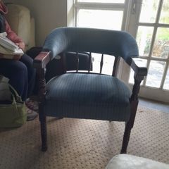 Victorian Mahogany Tub / Lidray chair