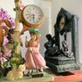 Clock, figures, Display Cabinet Image 8