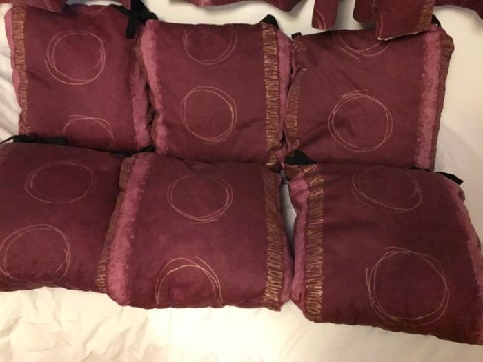 Pre-loved Curtains + 6 seat cushions