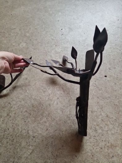 Handcrafted  industrial brutalist wall sconces