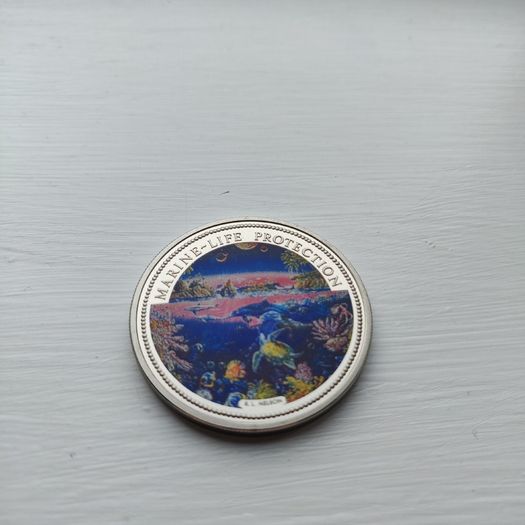 Republic of Palau 1993 1 Dollar Marine Life Protection