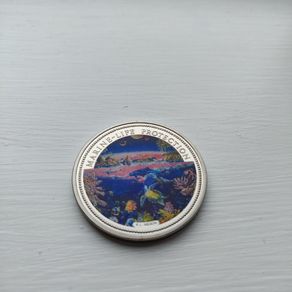 Republic of Palau 1993 1 Dollar Marine Life Protection