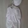 New Irish linen Christening Romper Image 3