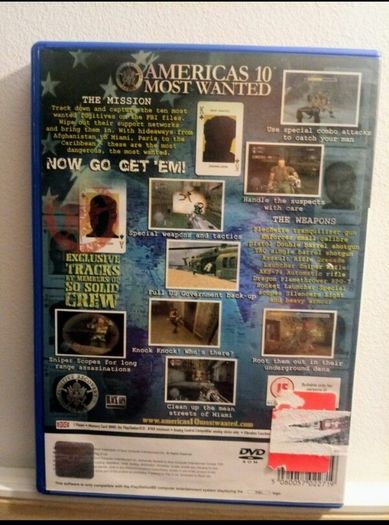 PS2 America's 10 Most Wanted
