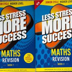 Less Stress More Success Math Book 1 & 2 (Junior Cycle) New