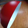 Red Metal Lampshade Image 2