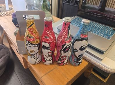 Limited Edition Diet Coke Patrick Cox Designer Aluminium Bottle Set (4 Bottles) Sealed