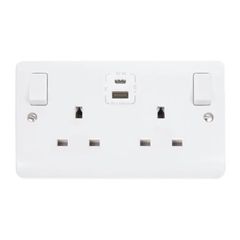 Click Double Socket with USB A&C