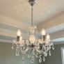 Chrome and acrylic chandelier Image 2