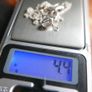 Sweet Sterling Silver 925 & Amethyst Ribbon Design Drop Pendant Necklace 4,4g - L16" Image 7