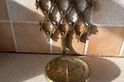 Vintage Solid brass sconce Wall Mount Pillar Candle holder