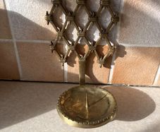 Vintage Solid brass sconce Wall Mount Pillar Candle holder