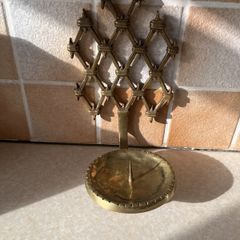 Vintage Solid brass sconce Wall Mount Pillar Candle holder