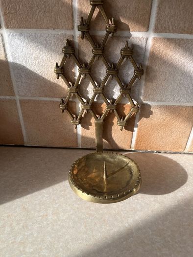 Vintage Solid brass sconce Wall Mount Pillar Candle holder