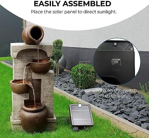 Solar Powered Water Feature