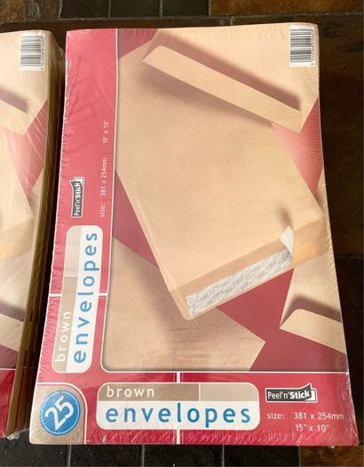 Large Brown Envelopes - 250 Total (size15" x 10")